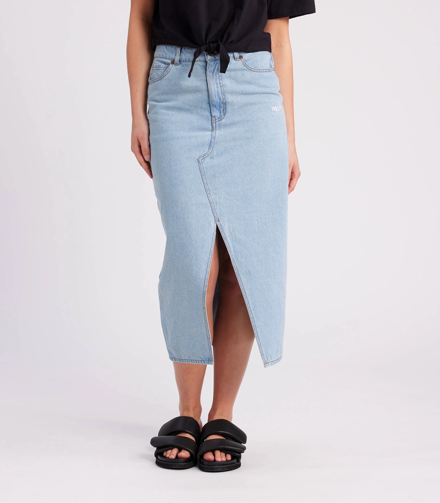 Long denim skirt target best sale