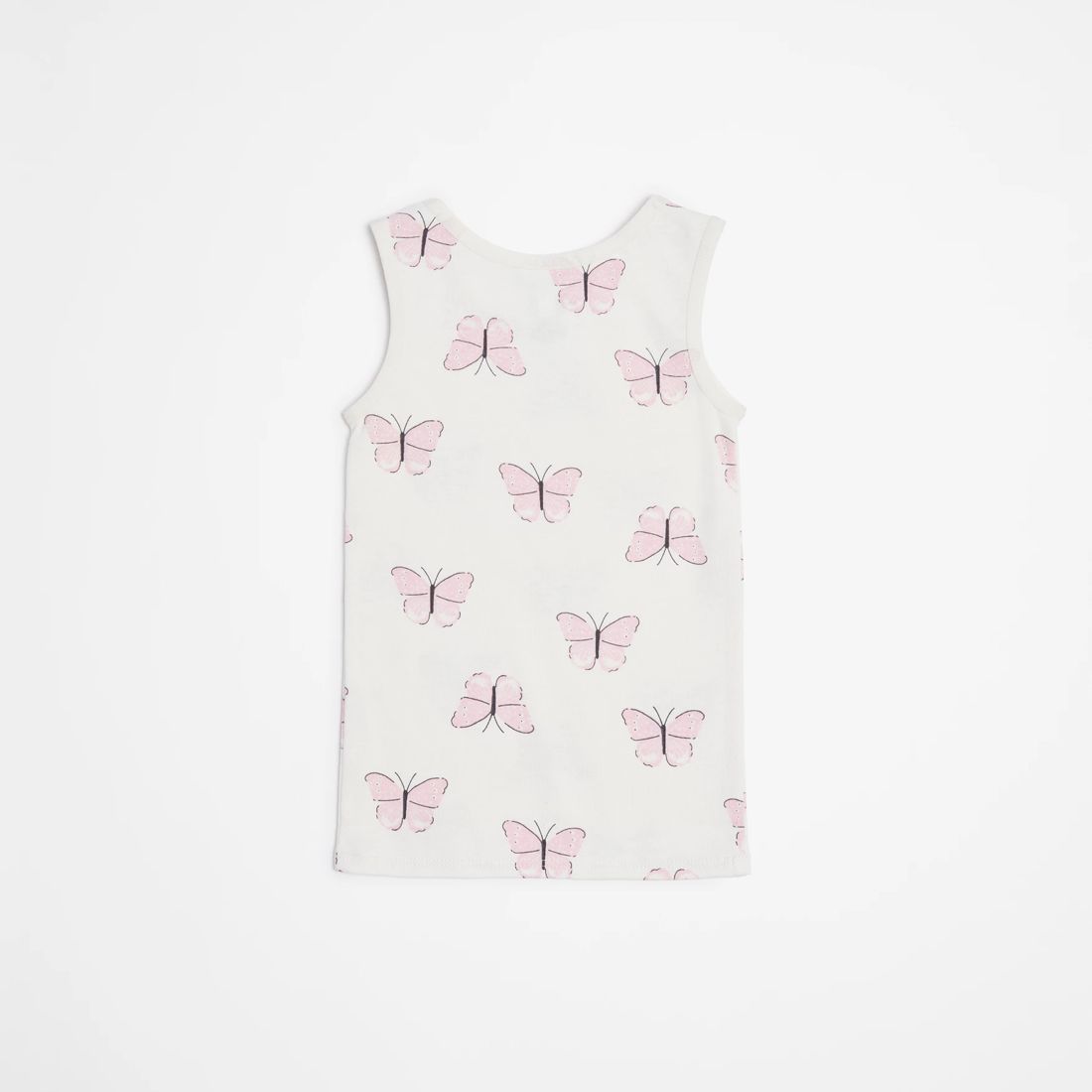 Baby Organic Cotton Vests 3 Pack - Butterflies | Target Australia