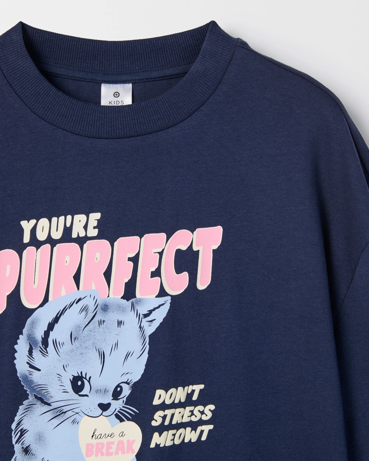 Australian Cotton Long Sleeve T-Shirt - Purrfect Navy 2 of 2