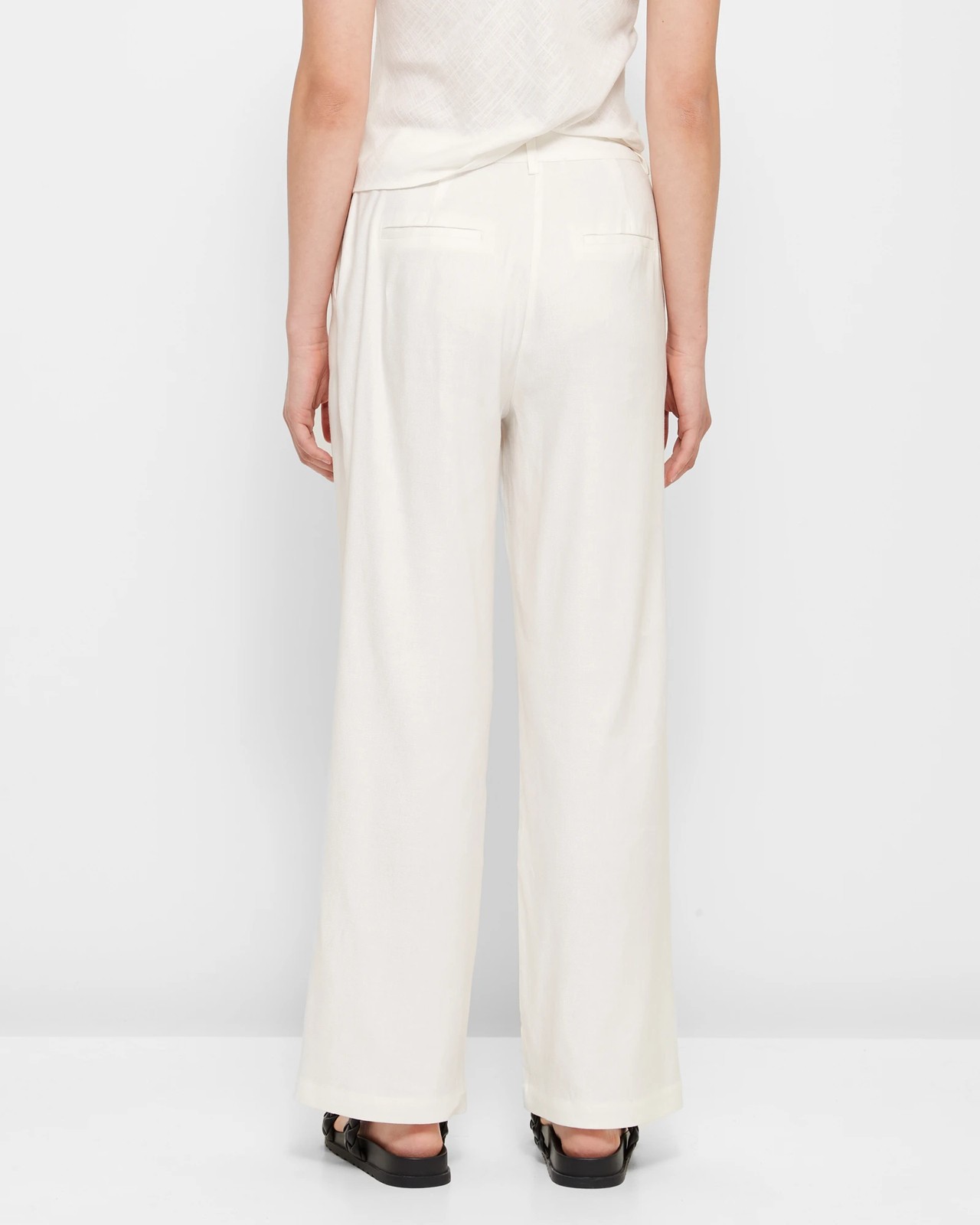 European Linen Blend Straight Leg Pants - Preview | Target Australia