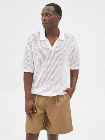 Australian Cotton Knit Polo Top - Commons