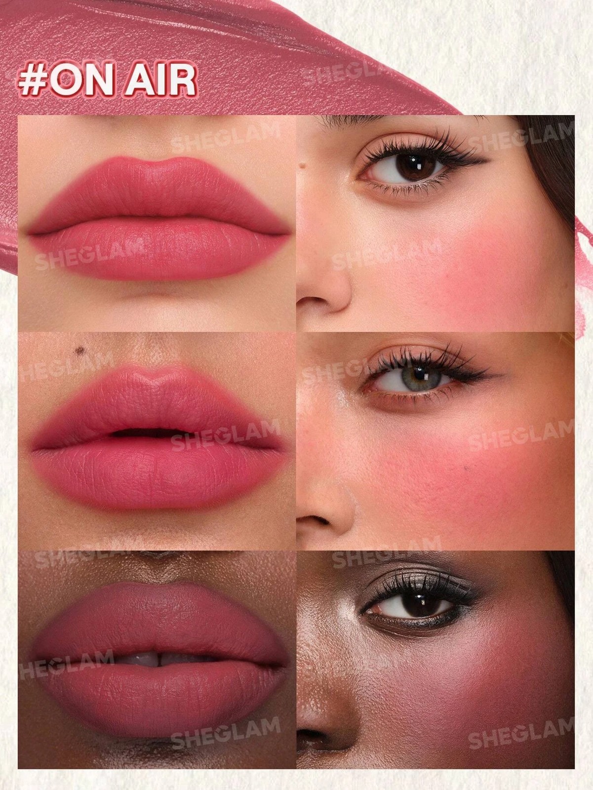 SHEGLAM Air Plush Lip & Cheek Cream - On Air 2 of 5