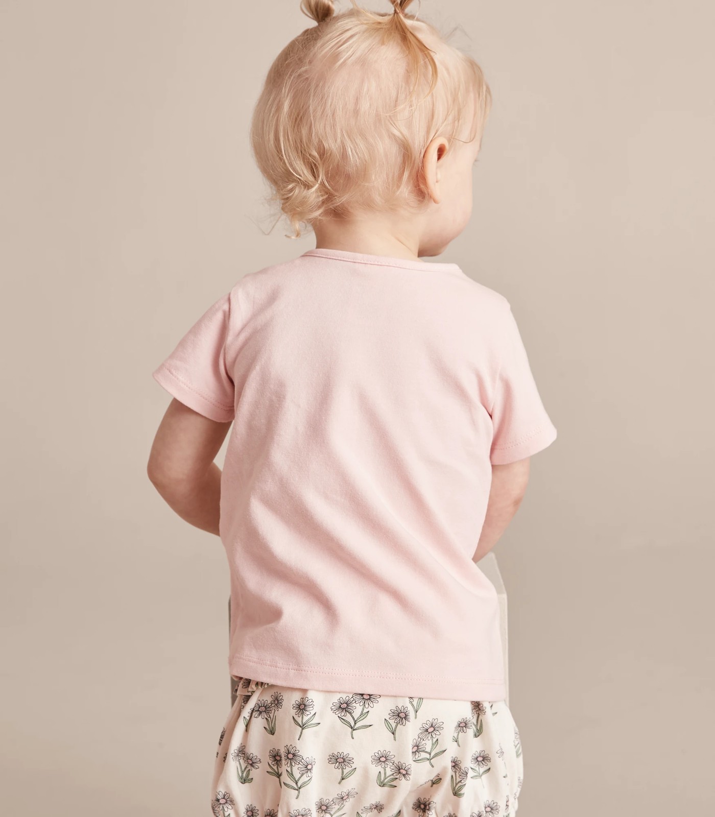 Baby Organic Cotton Placement T-shirt - Flower 3 of 6