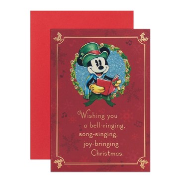 Hallmark Christmas Card - Mickey Mouse