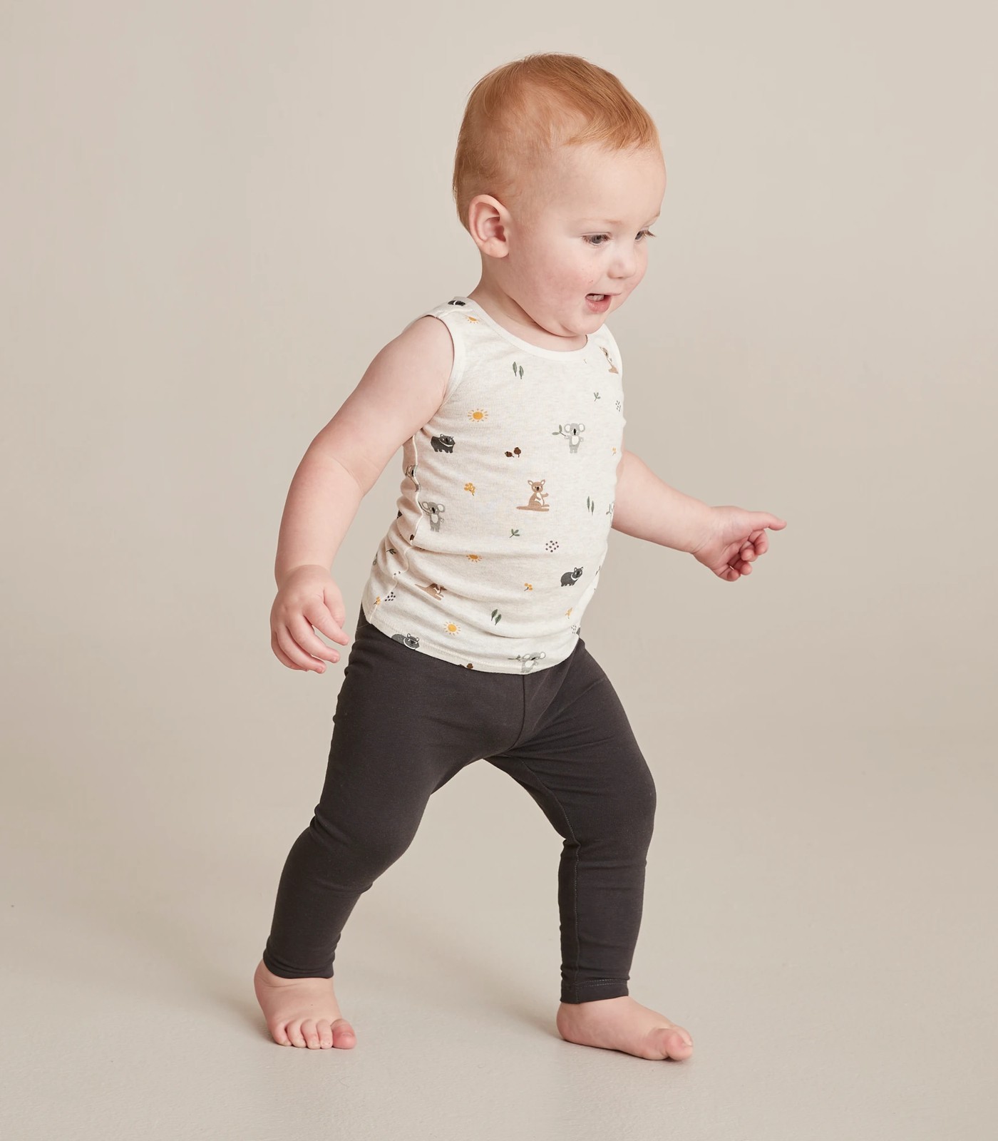 3 Pack Baby Organic Cotton Print Singlets 2 of 5