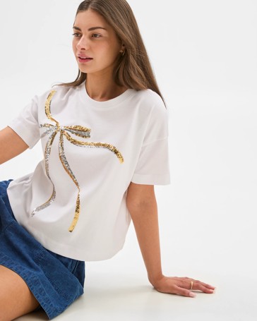 Petites Australian Cotton Boxy Cropped T-Shirt
