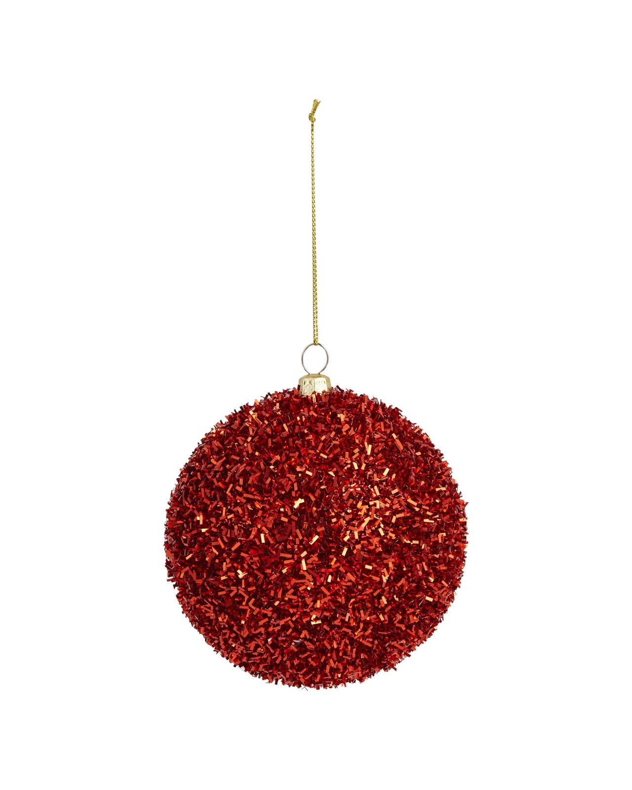 Anko 9 Pack 10cm Pink Candy Tinsel Baubles 4 of 5