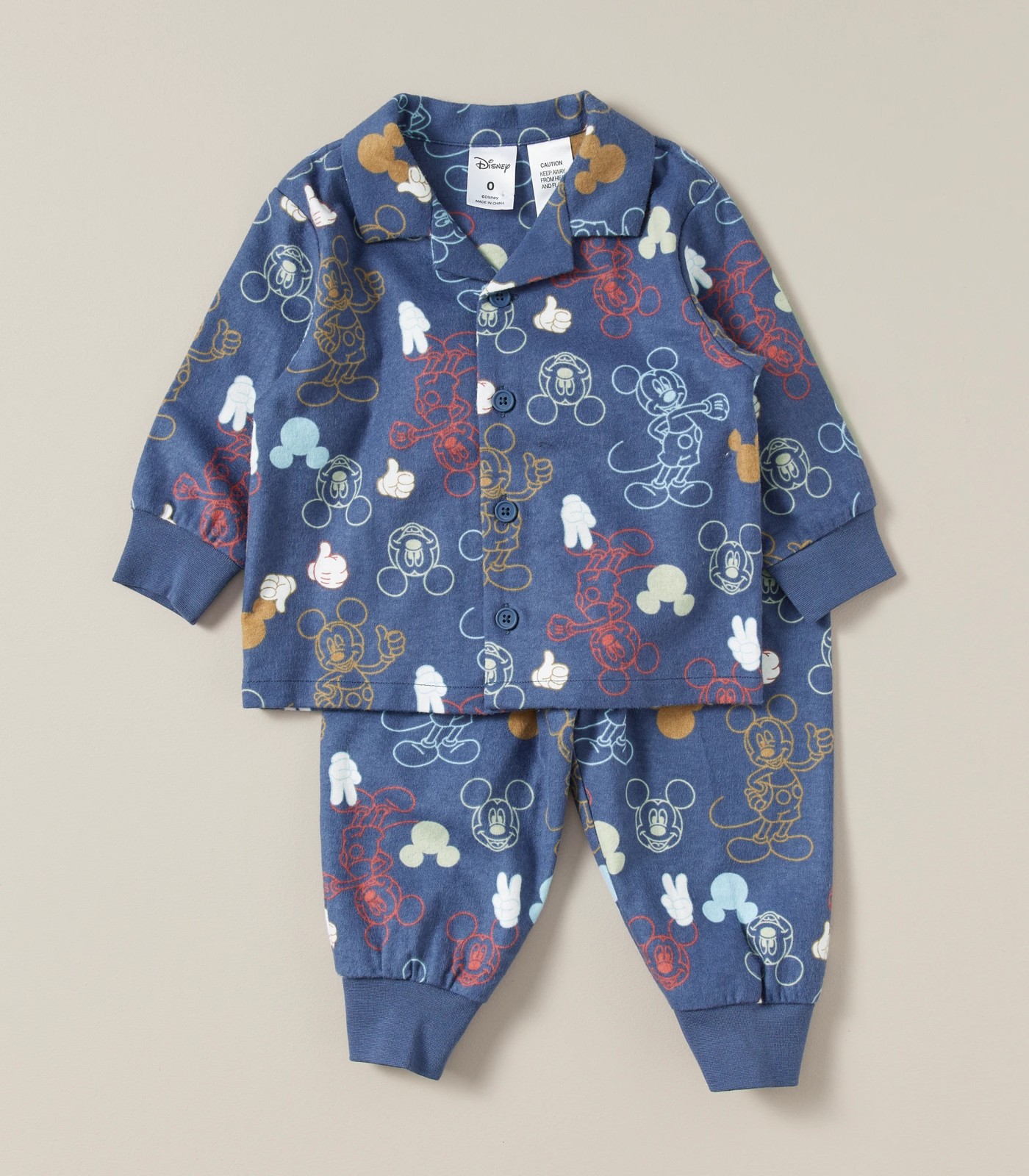 Baby Disney Mickey Mouse Cotton Flannelette Pyjama Set Target Australia