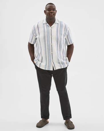 Plus Size Short Sleeve Textured Shirt