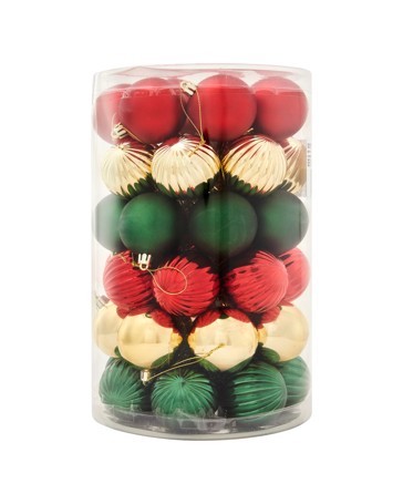 Anko 47 Pack 6cm Traditional Baubles