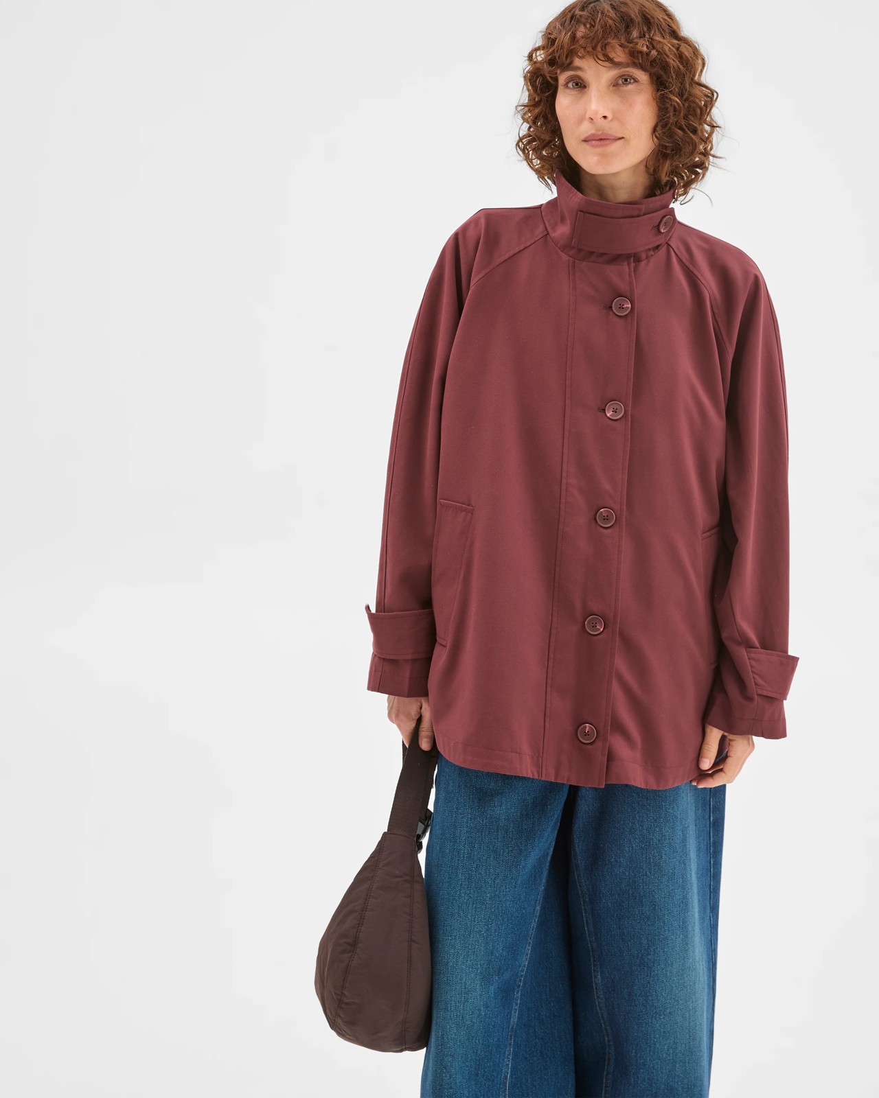 Longline Funnel Neck Coat 4 of 5