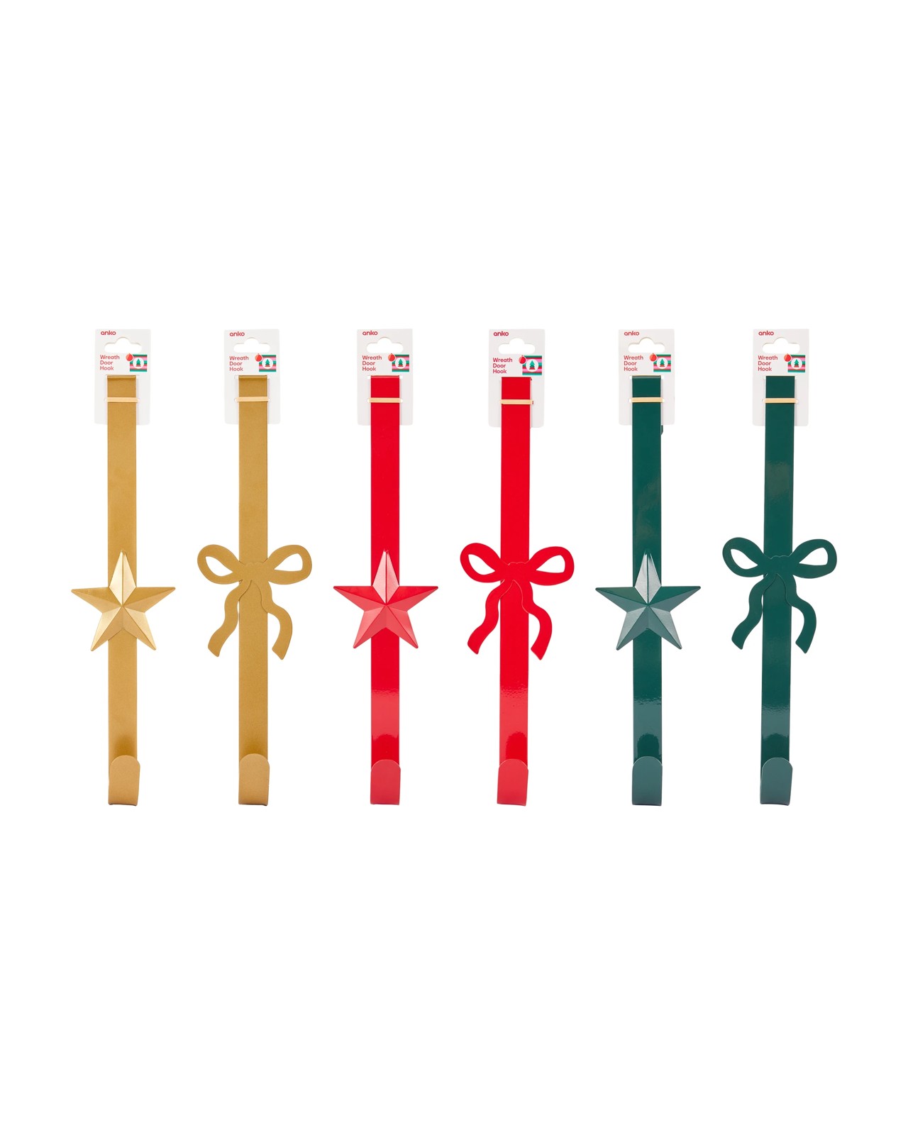 Anko Wreath Door Hook - Assorted 6 of 6