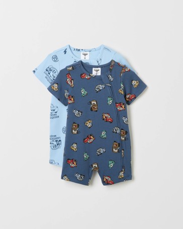 Licensed Disney Organic Cotton 2 Pack Baby Romper