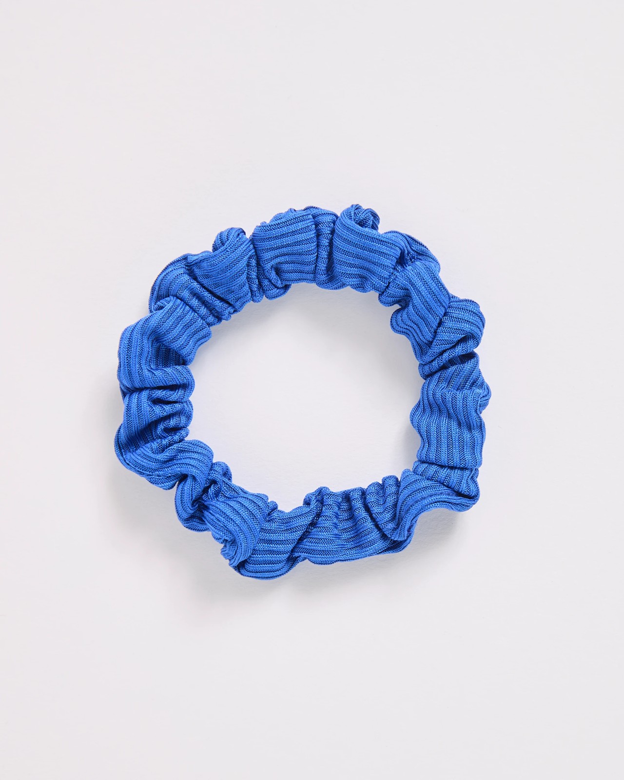 5 Pack Mini Textured Scrunchies - Blue 2 of 2