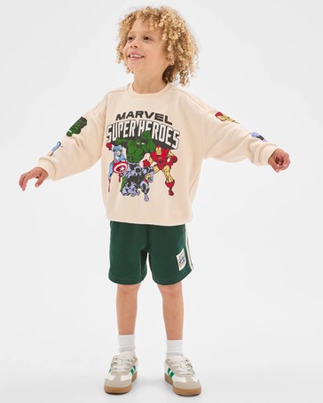 Marvel Australian Cotton Blend Jumper and Shorts Set