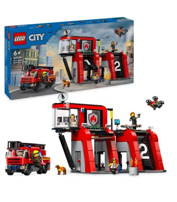 LEGO® City Fire Station with Fire Engine 60414
