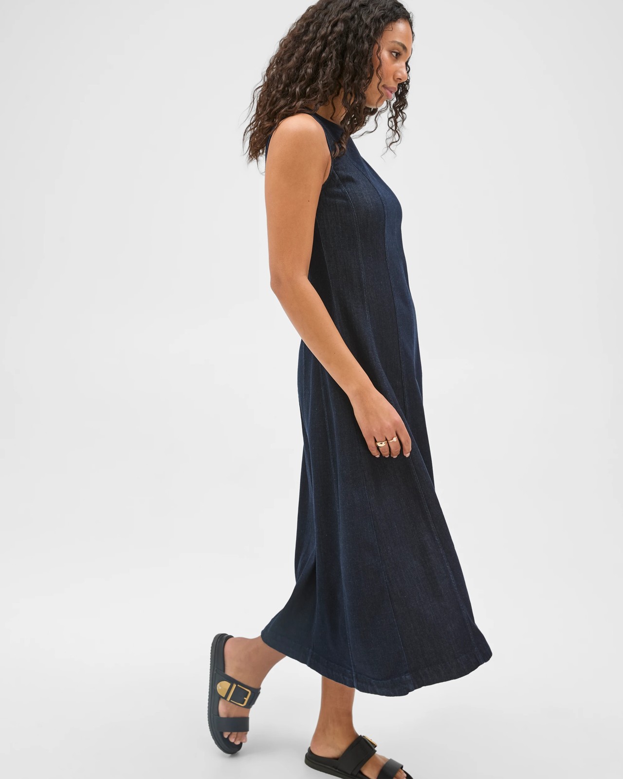 Denim Maxi Dress 4 of 6