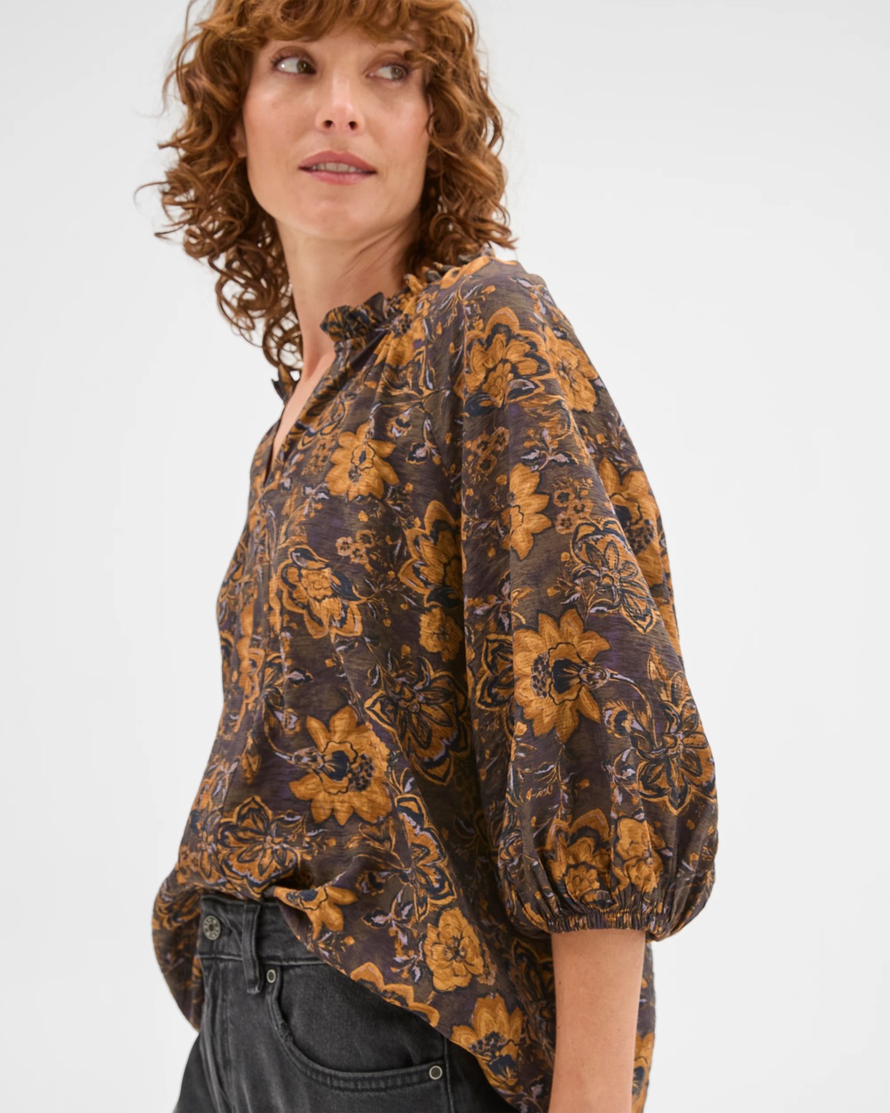 Soft Gather Neck Blouse 5 of 5