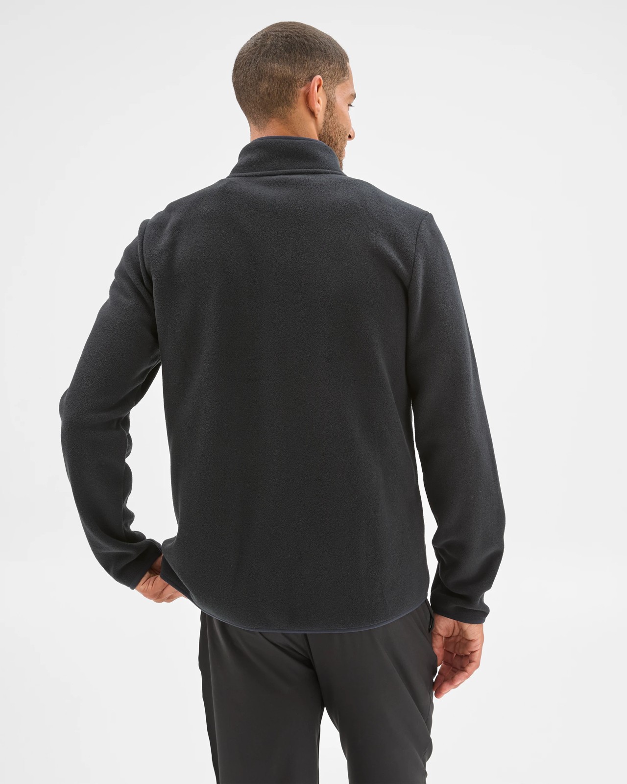 Active Polar Fleece Zip Through Jacket - Black 6 of 6