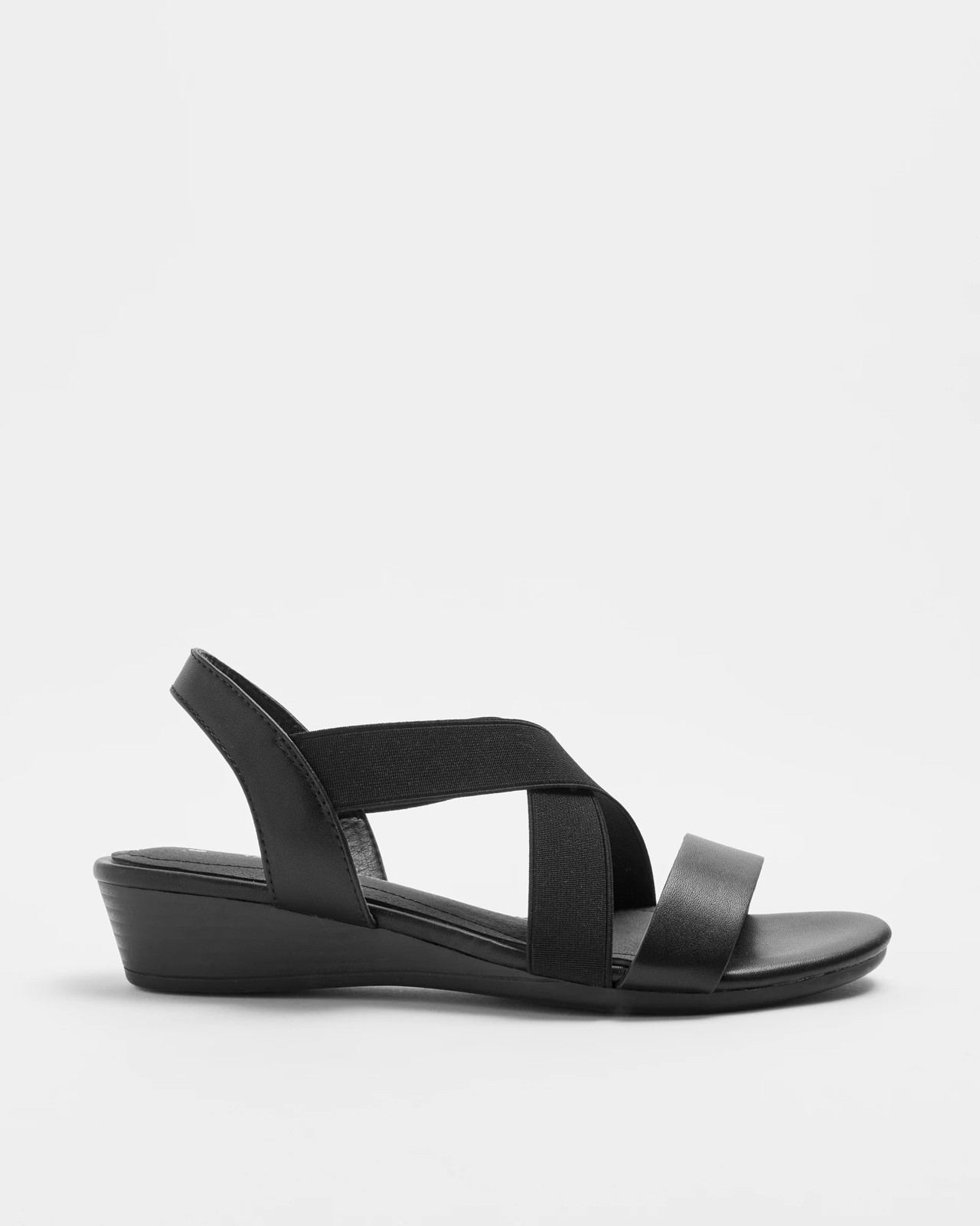 Black wedge sandals sales australia