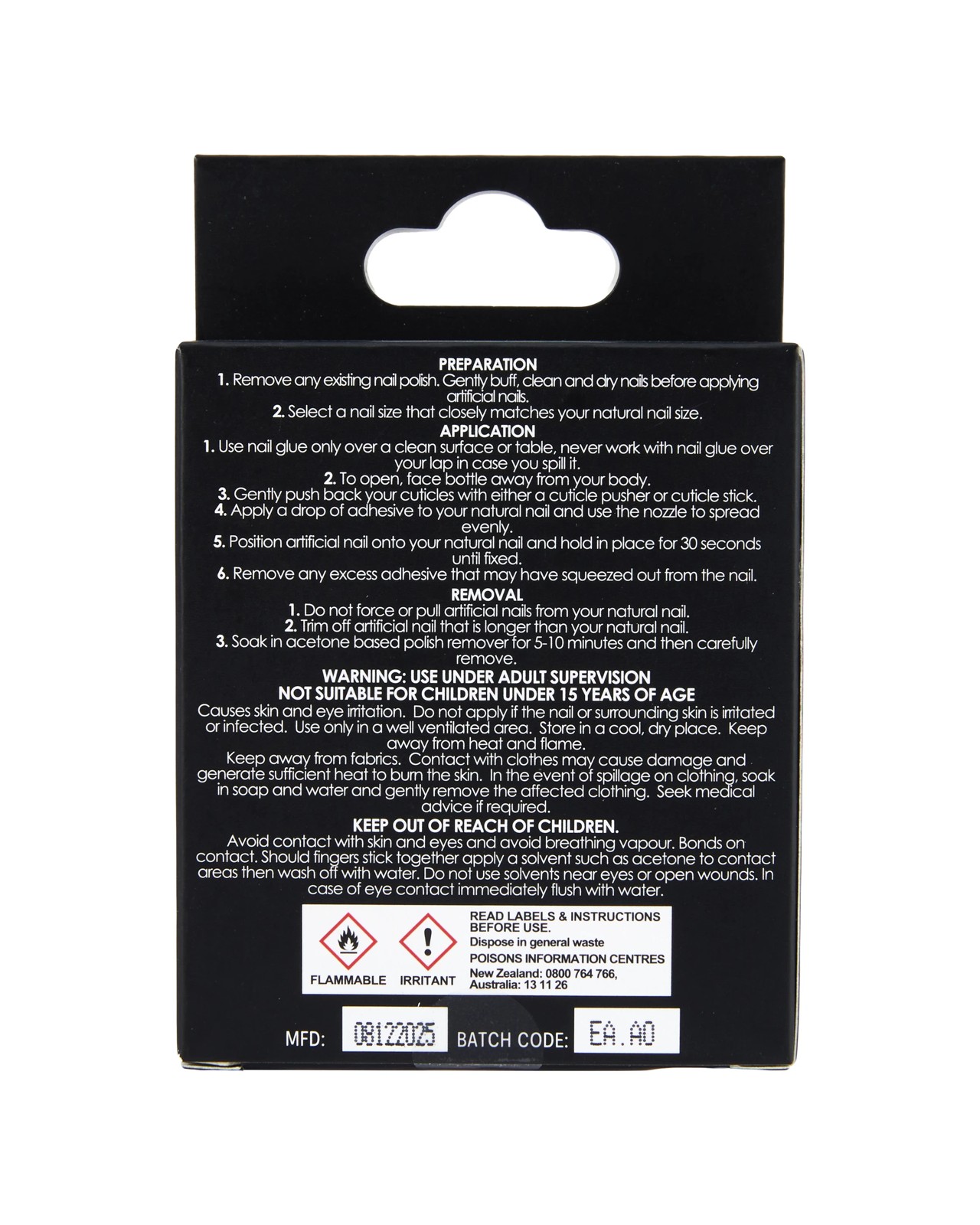 OXX Cosmetics 24 Pack Artificial Nails with Adhesive - Stiletto - Brown 4 of 4