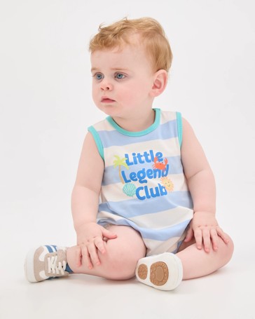 Baby Organic Cotton Sleeveless Bubble Bodysuit