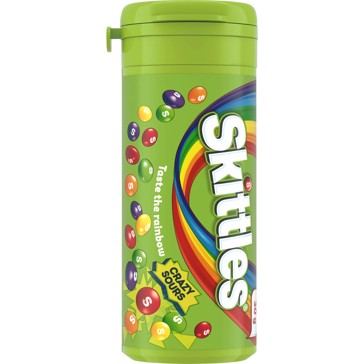 Skittles Crazy Sours Chewy Lollies Tube 30g
