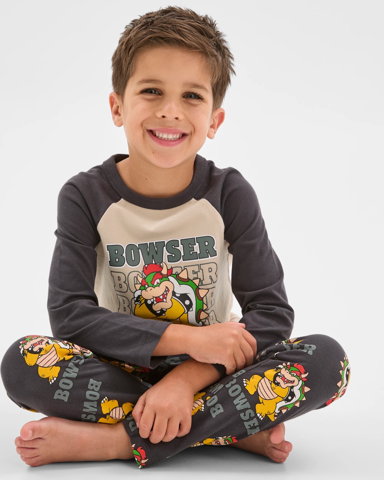 Super Mario Australian Cotton Younger Boys Knit Pyjama Set 3 of 6