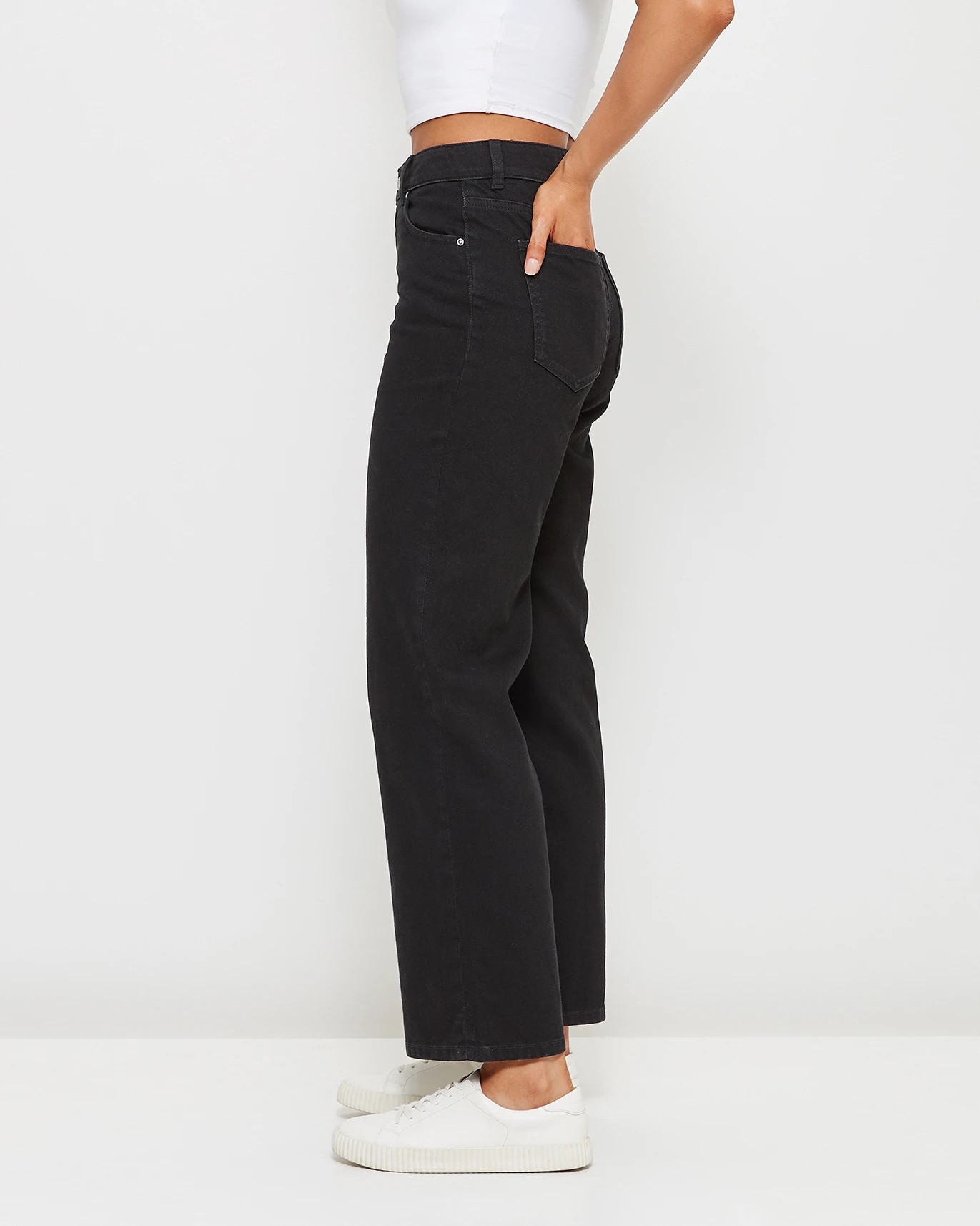 LILY WIDE LEG JEANS / NIGHT CAP / 30 INSEAM