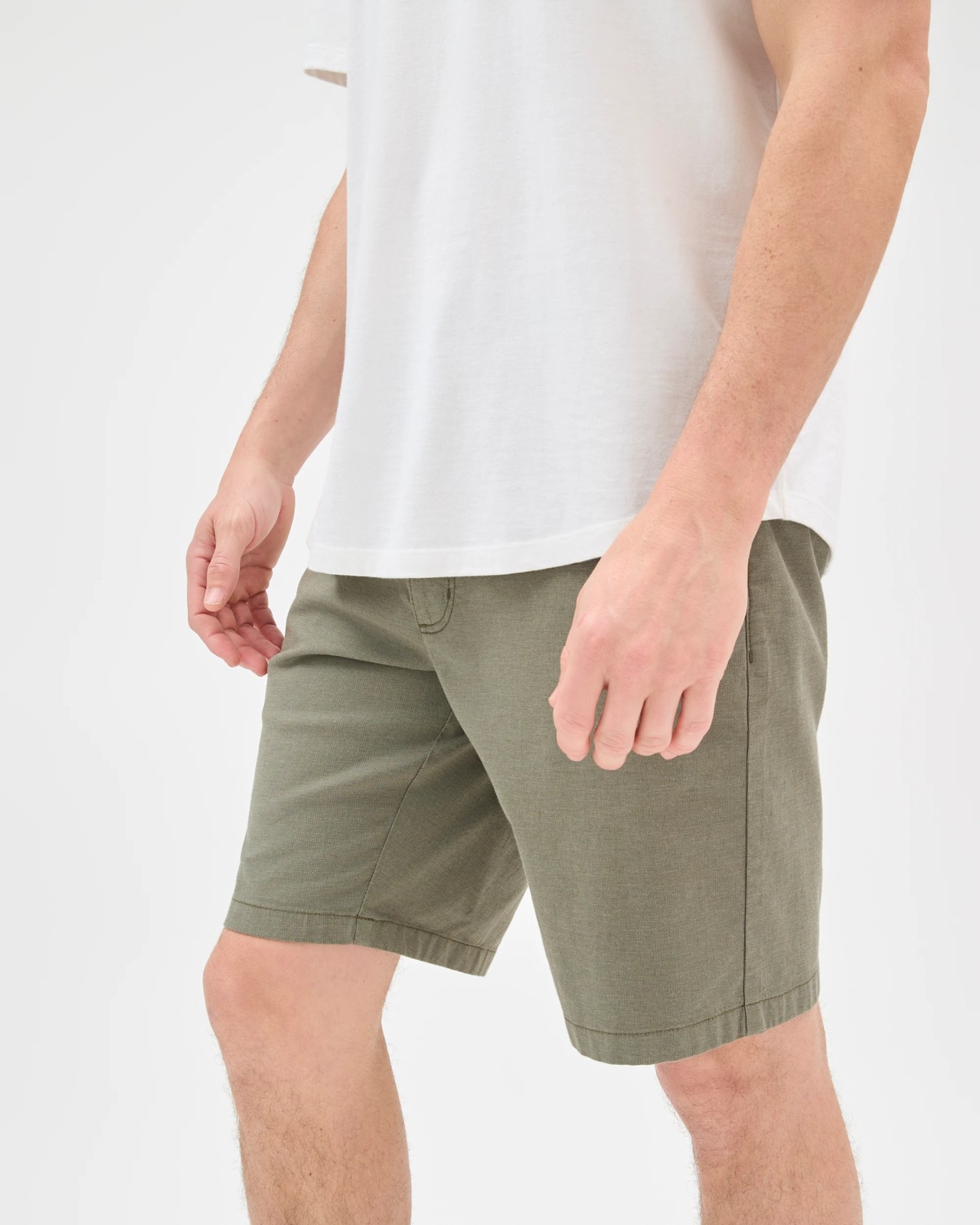 Australian Cotton Chino Shorts - Basil 4 of 6