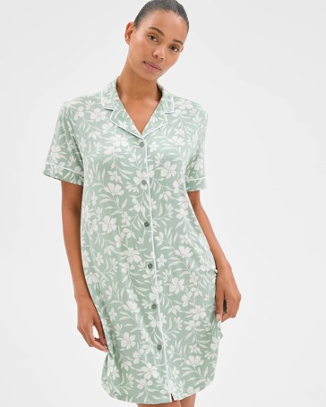 Bamboo Short Sleeve Sleep Nightie