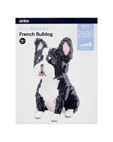 2686 Piece Mini Blocks Animal Series: French Bulldog