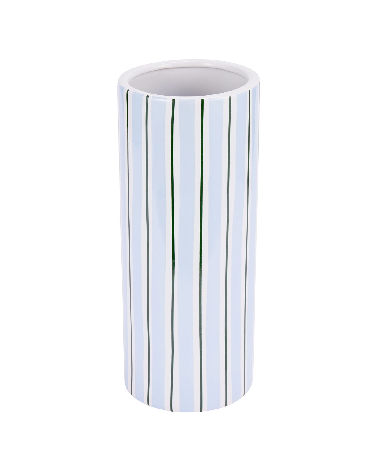 Anko Blue Stripe Ceramic Vase 2 of 4