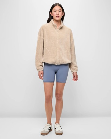 Active Zip Through Sherpa Jacket