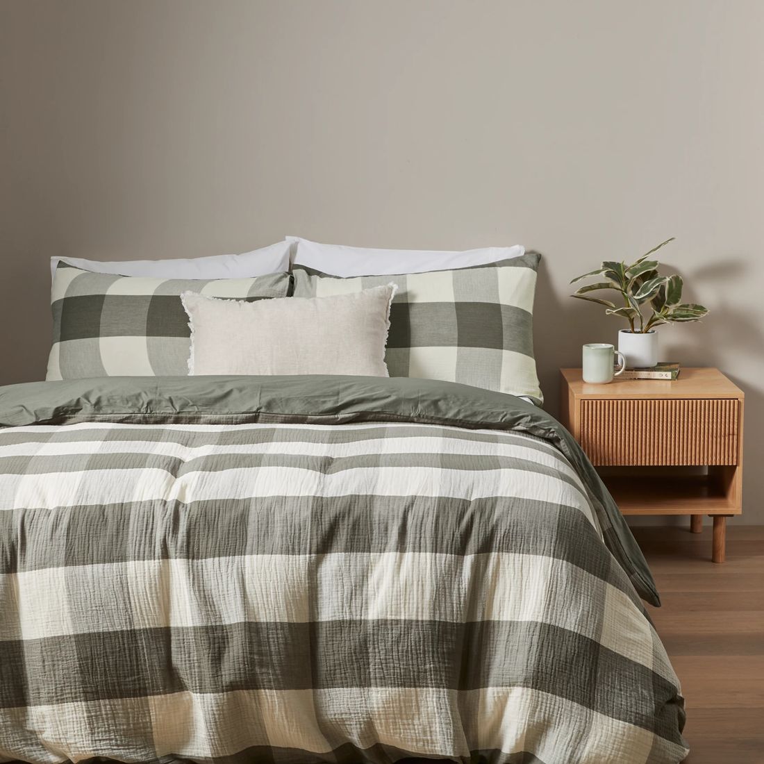 Caine Check Quilt Cover Set Target Australia