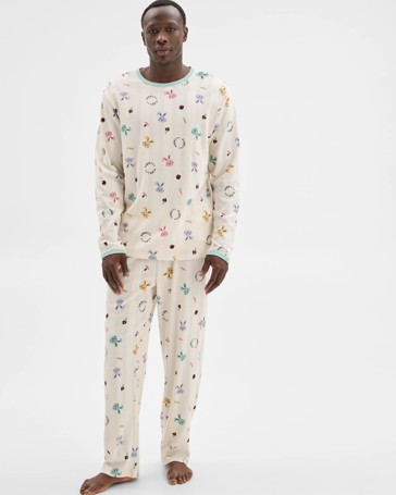 Family Matching Australian Cotton Easter Mens Pyjama Set - Bunny Head