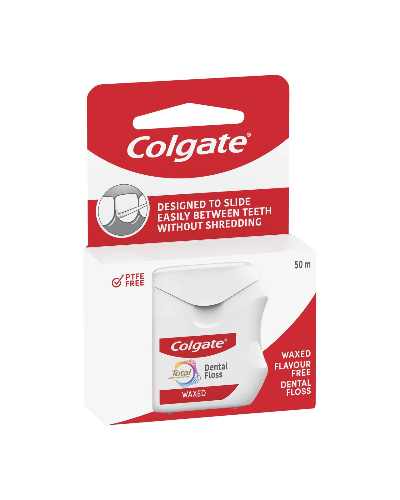 Colgate Total Waxed Dental Floss 50m 2 of 5