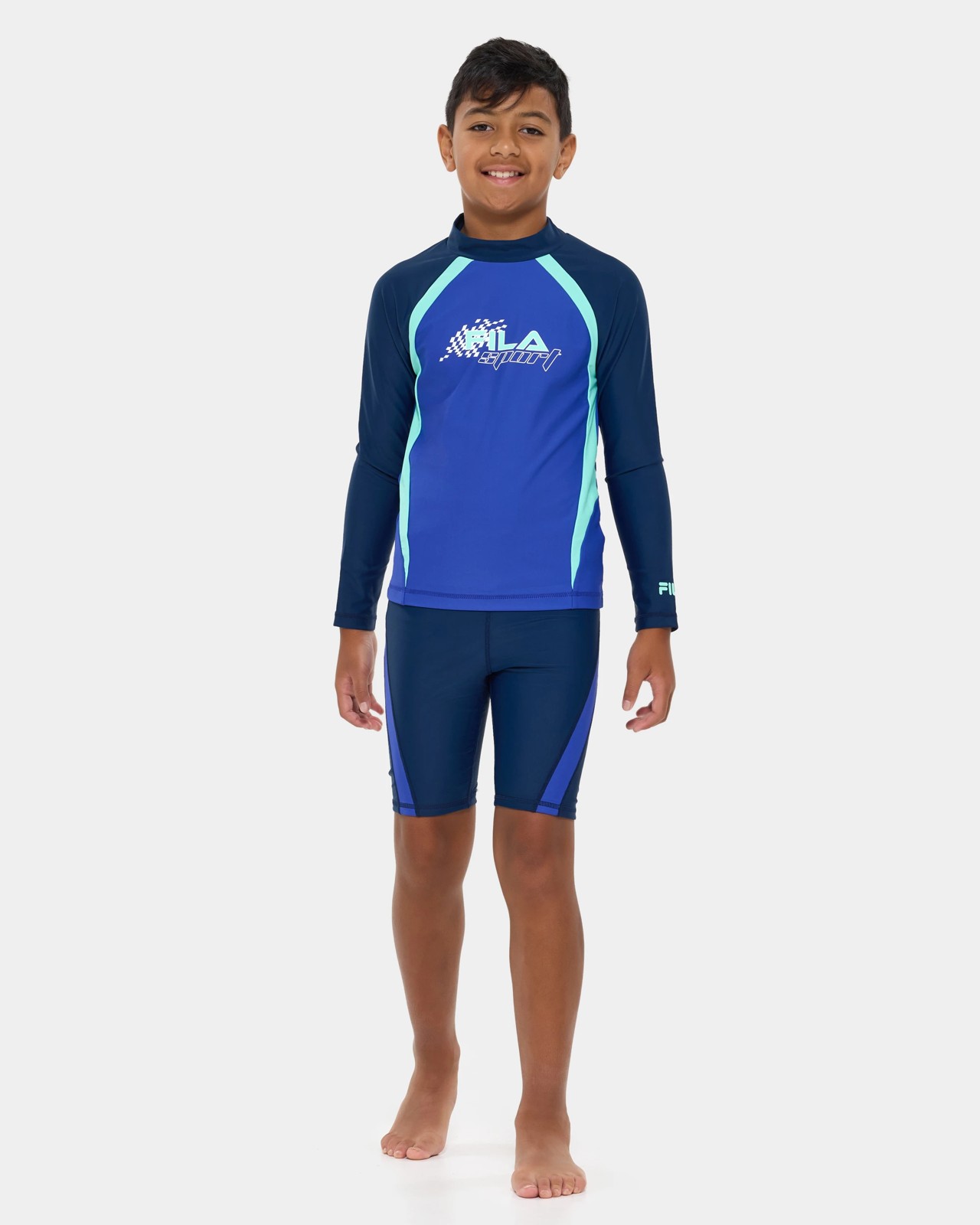Fila Big Boys Hunter Long Sleeve Rashi - Blue 2 of 6