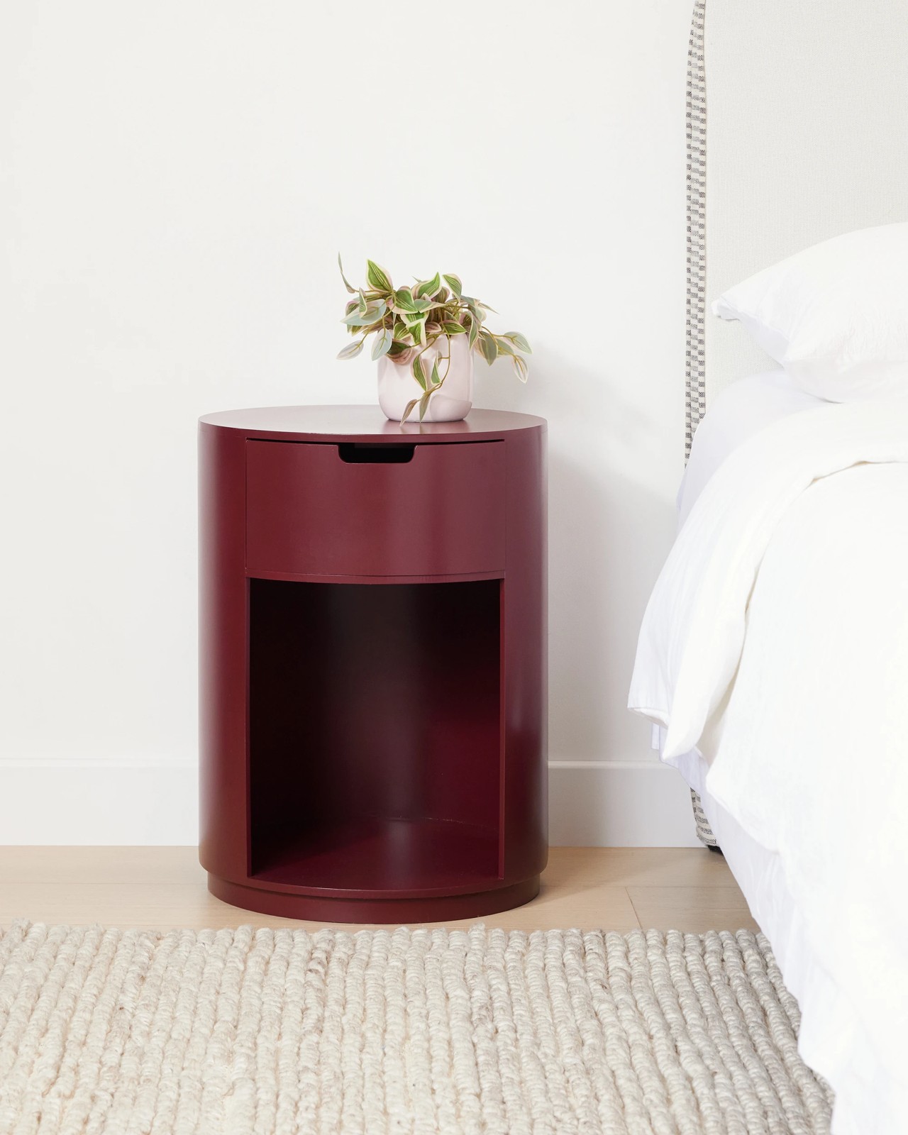 Anko Chloe Bedside Table - Burgundy 2 of 5
