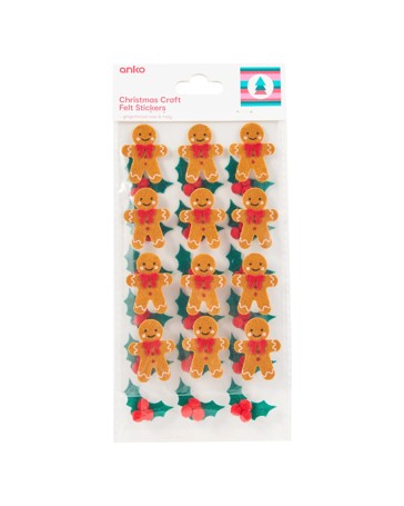 Anko Christmas Craft Felt Stickers