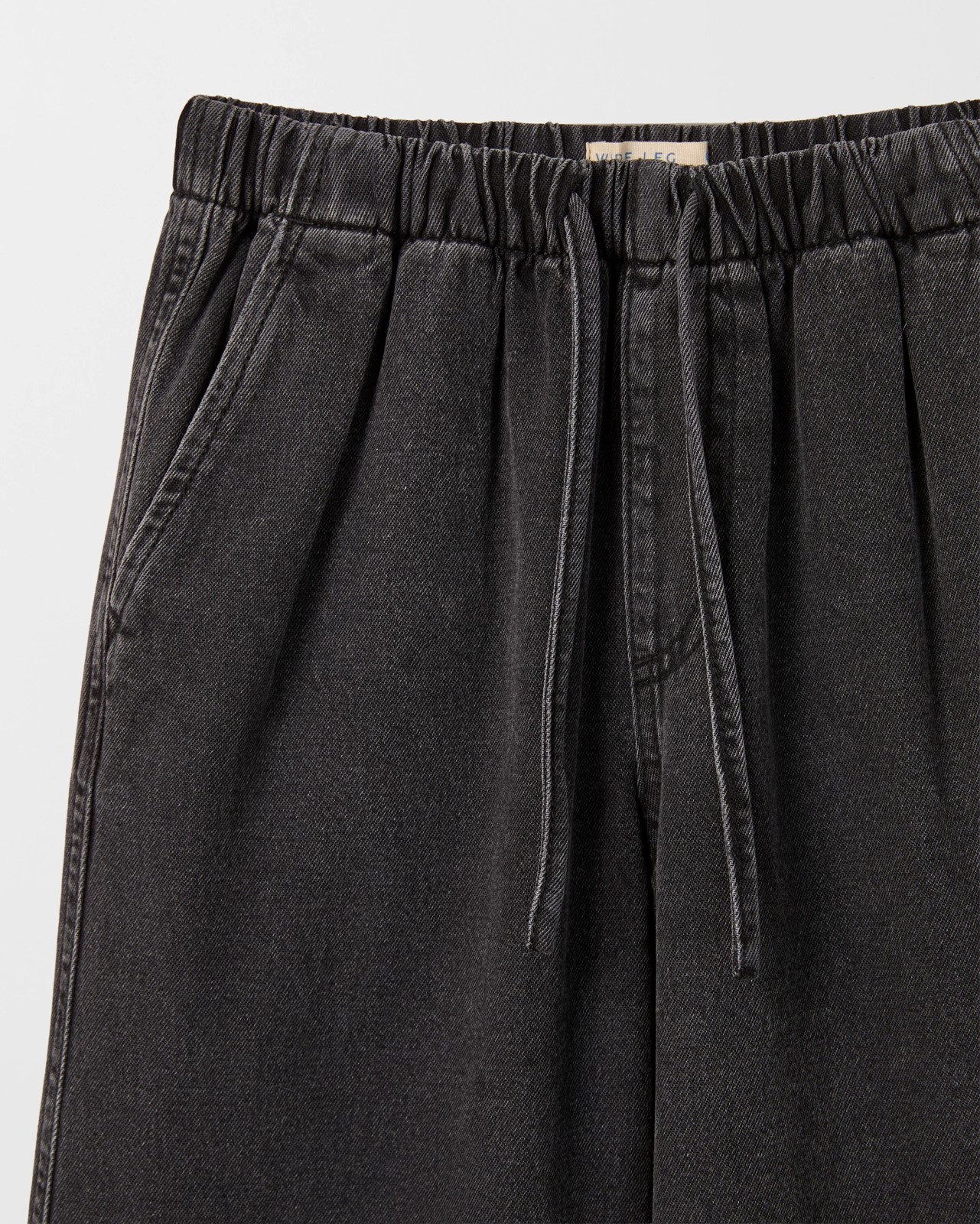 Pull On Wide Leg Denim Jeans 2 of 2