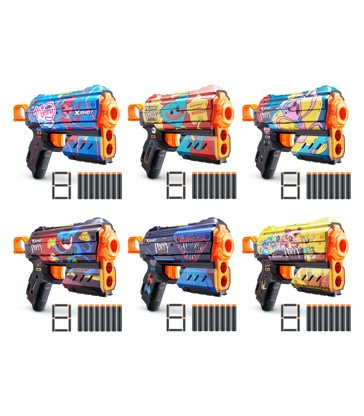 XSHOT Skins Flux Blaster - Poppy Playtime Skin (8 Darts) by ZURU - Assorted*