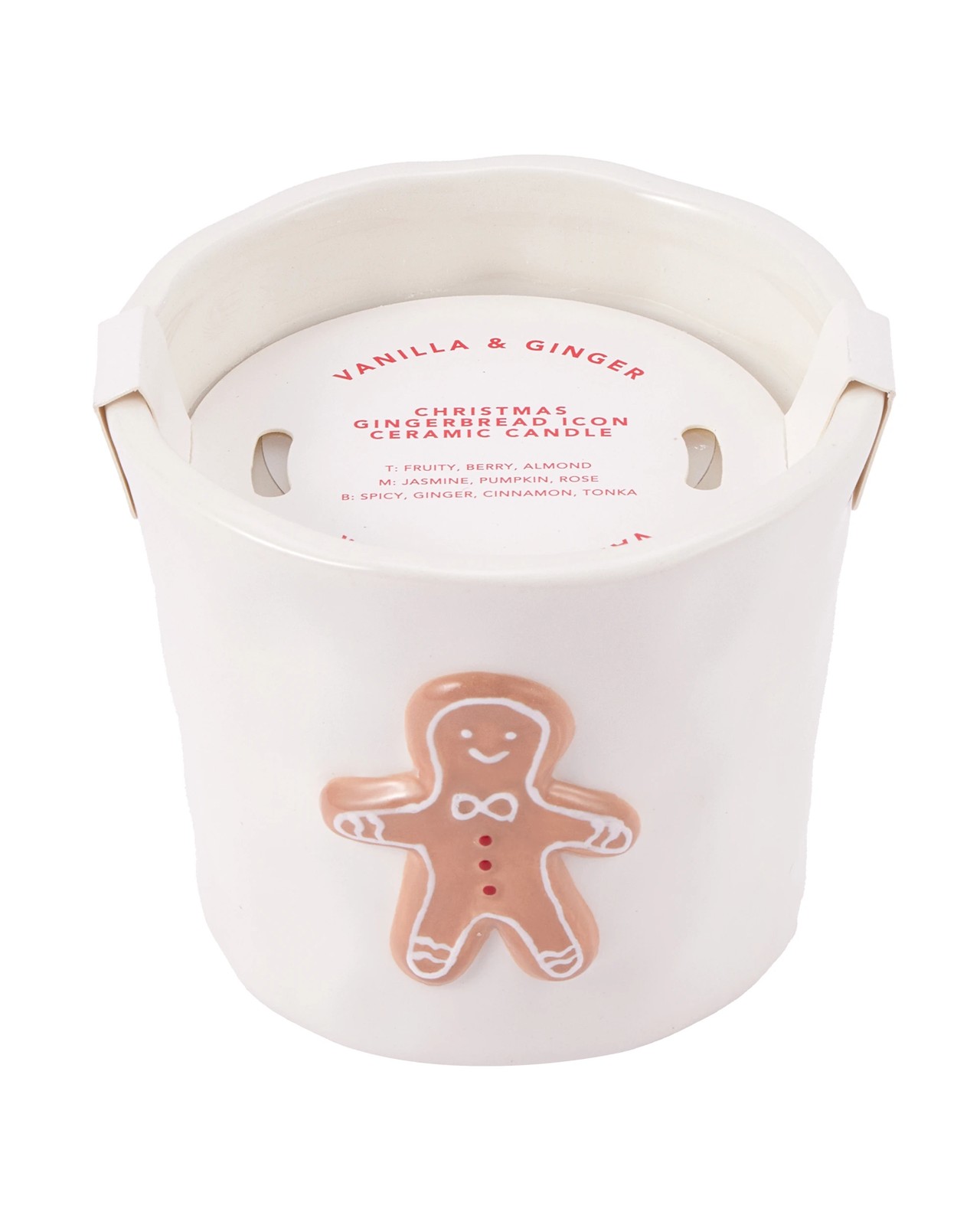 Anko Christmas Gingerbread Icon Ceramic Candle 4 of 5