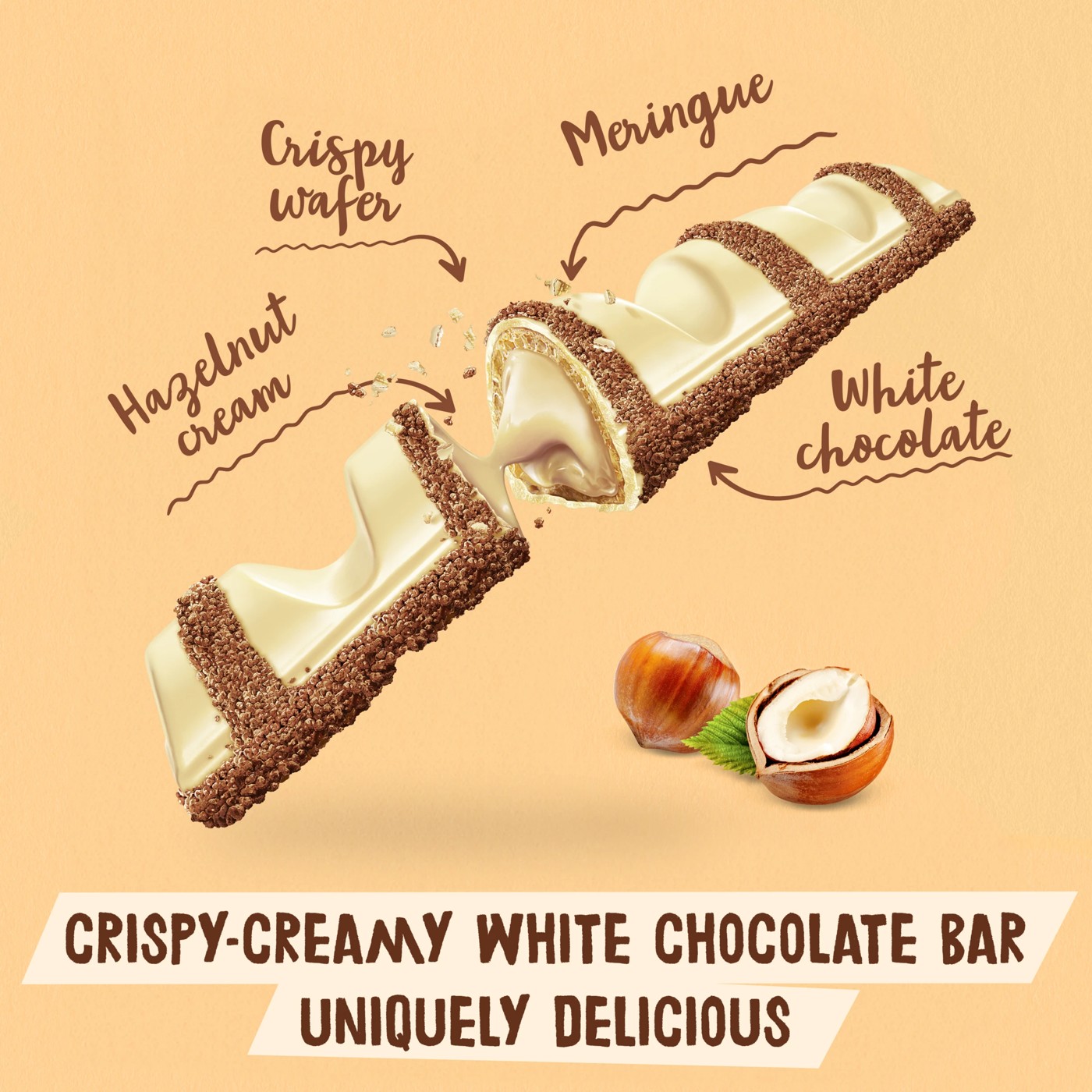 Kinder Bueno White, 2 Pack - 39g 3 of 6