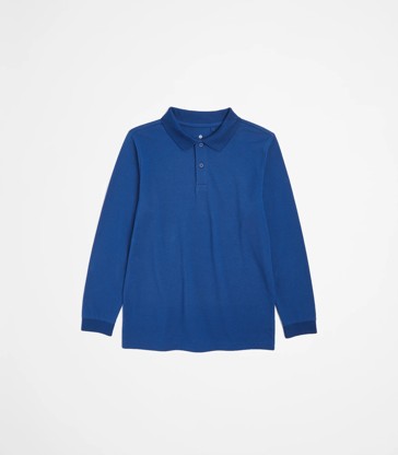 School Polo Long Sleeve Top