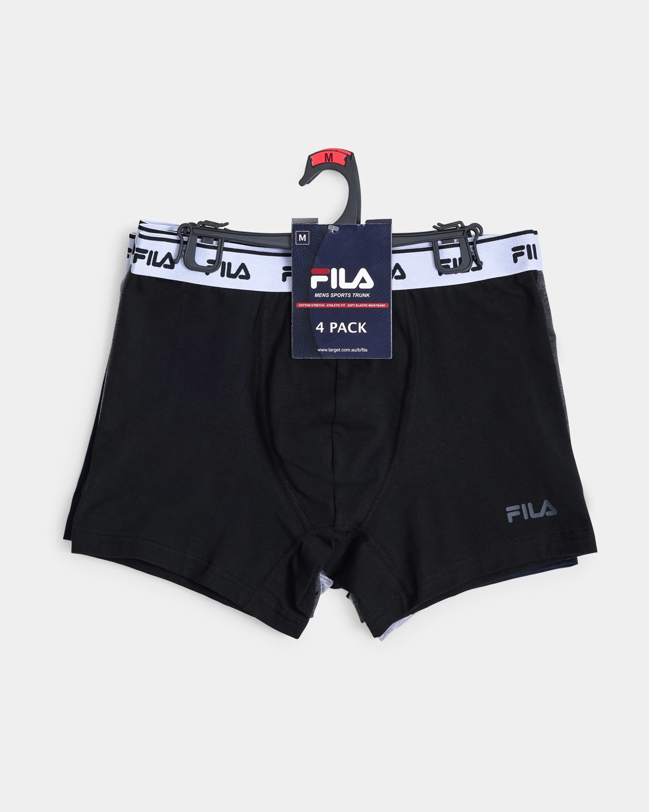 Fila Rome 4 Pack Sports Trunks 2 of 2