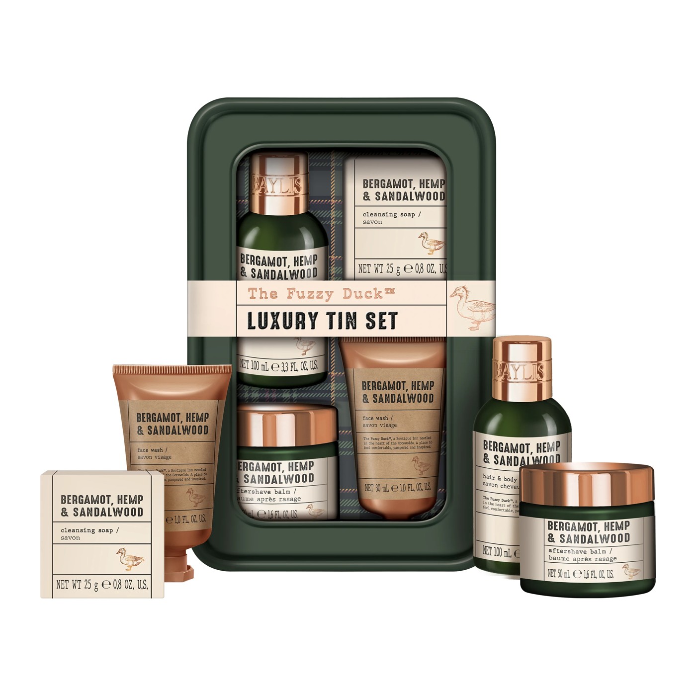 Baylis & Harding The Fuzzy Duck Luxury Grooming Tin Gift Set - Bergamot, Hemp and Sandalwood 3 of 4