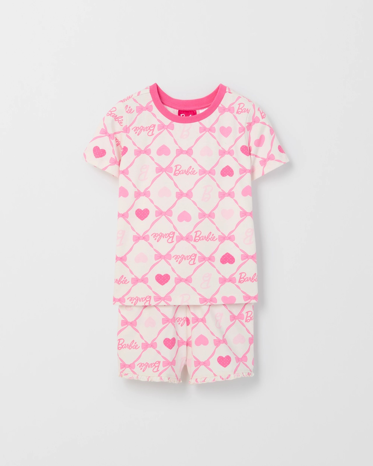 Barbie Australian Cotton Jersey 2 Pack Younger Girls Pyjama Set 3 of 5