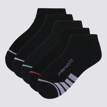 5 Pack Underworks Kids Sport Low Cut Socks