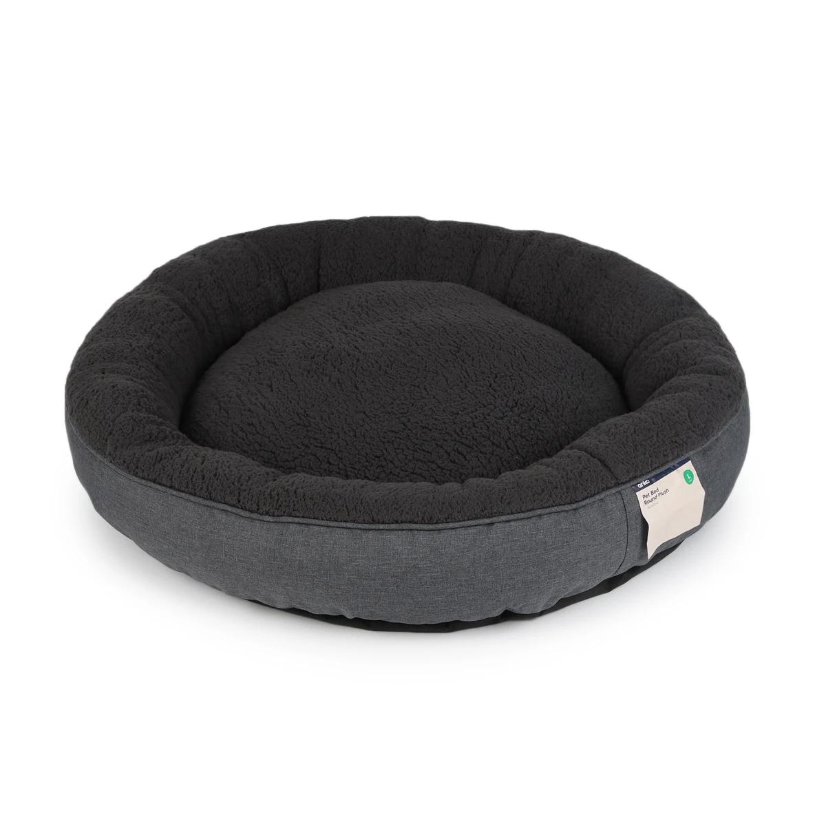 Pet Bed Round Plush Large Anko Target Australia